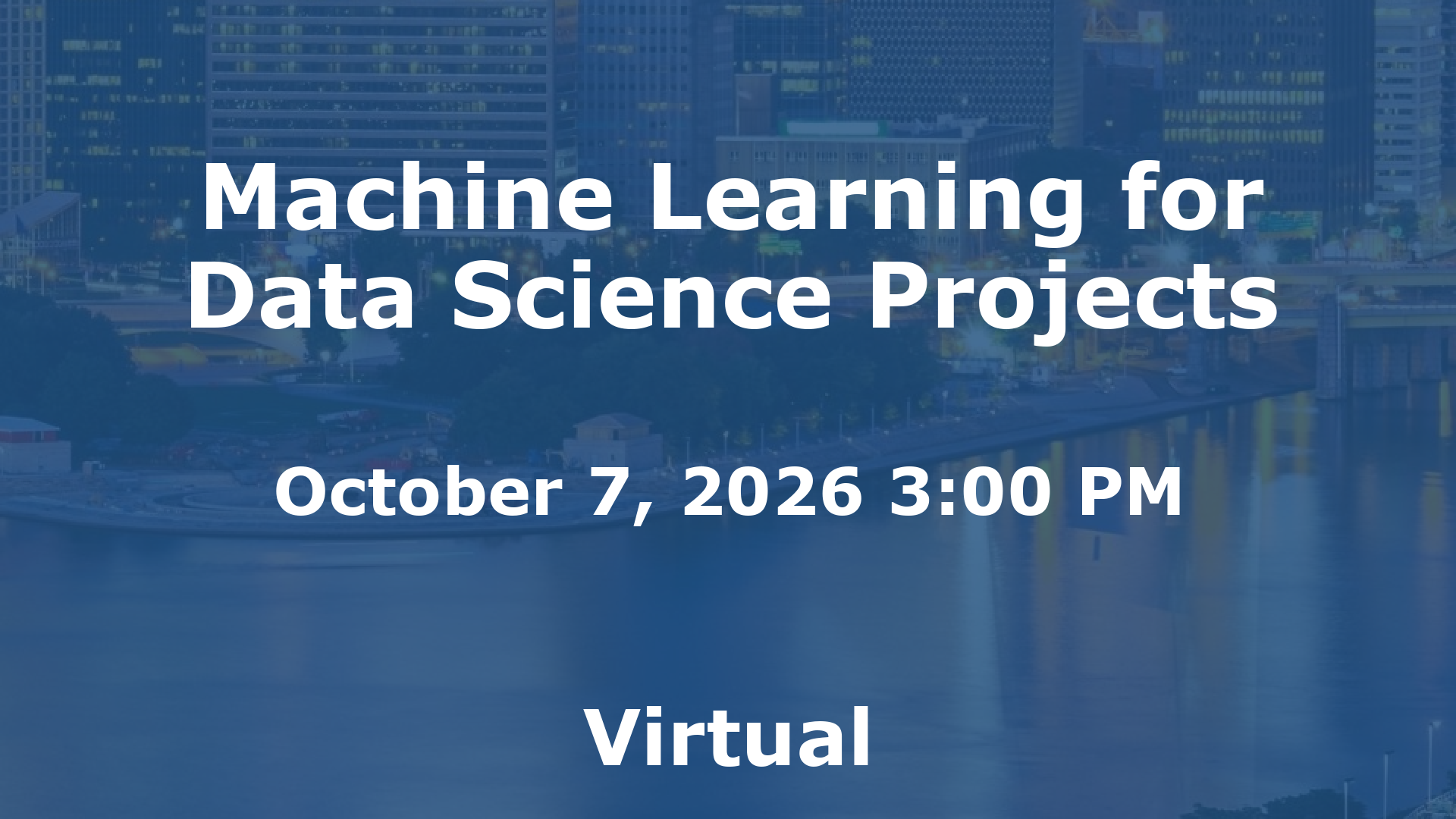 Machine Learning for Data Science Projects event image